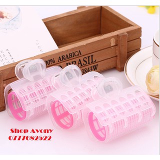 combo 3 ống cuốn tóc gai dính (có kẹp)