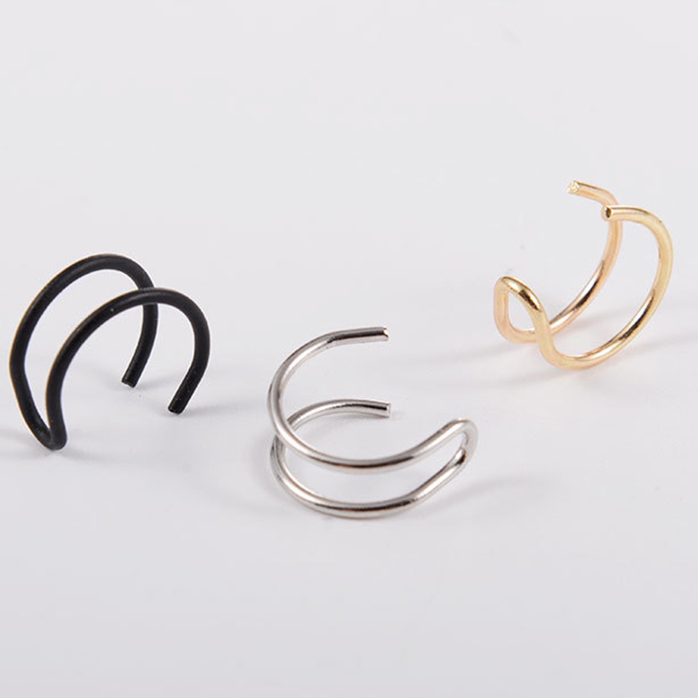 1 Khuyên Tai Kẹp Vành Thiết Kế Đơn Giản Cho Nữ