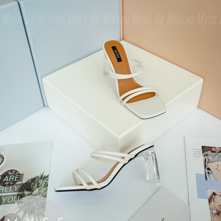 Giày guốc nữ quai mảnh ngang gót trong 7 cm thời trang MYSS - SU142