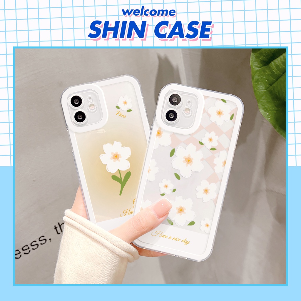 Ốp lưng iphone Nice Flower bóng cạnh vuông 6/6plus/6s/6splus/7/7plus/8/8plus/x/xr/xs/11/12/13/pro/max/plus/promax