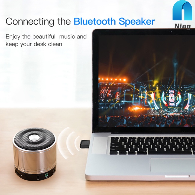 Bộ Chuyển Đổi Usb Bluetooth 5.0 Nhận Tín Hiệu Chuột / Loa / Máy Tính Để Bàn