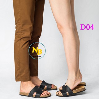[DA BÒ THẬT] - Giày Dép Đế Trấu Da Bò Thật [CHÍNH HÃNG - giày dép nam nữ unisex] - D04
