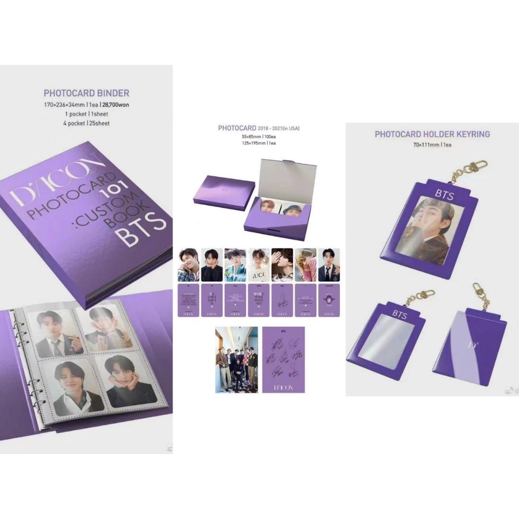 Ảnh tách lẻ set Dicon BTS Chính hãng official