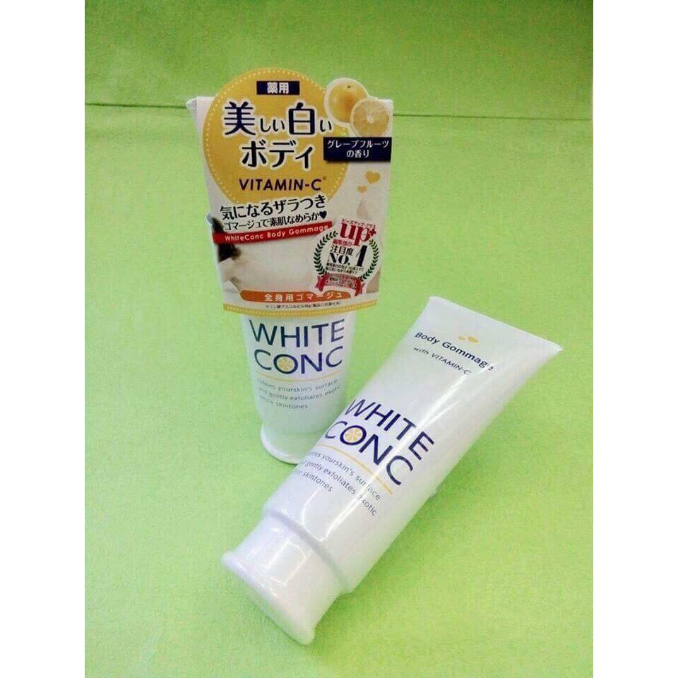 TẨY TẾ BÀO CHẾT TOÀN THÂN DƯỠNG TRẮNG WHITE CONC BODY GOMMAGE