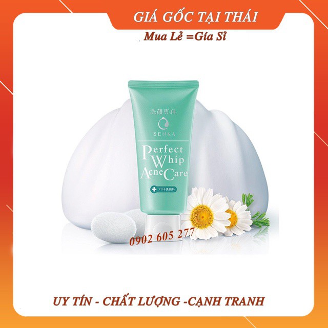 [Hàng chính hãng] Sữa Rửa Mặt Tạo Bọt Dành Cho Da Mụn Senka Perfect Whip Acne Care 100gr