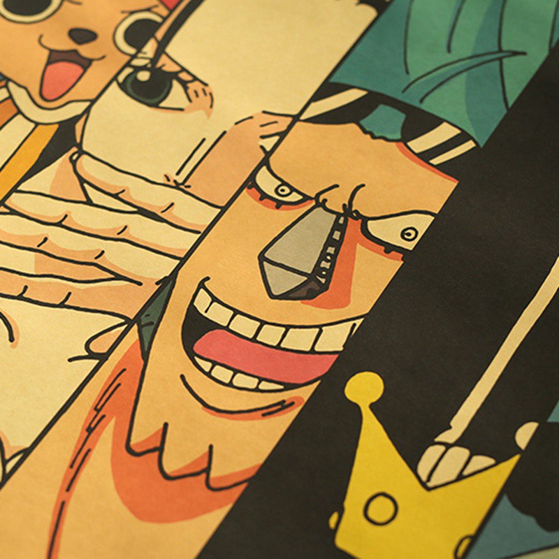 Áp Phích In Hình Nhân Vật Phim One Piece 100x55cm