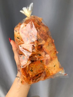 Bánh tráng cuộn tôm mỡ hành