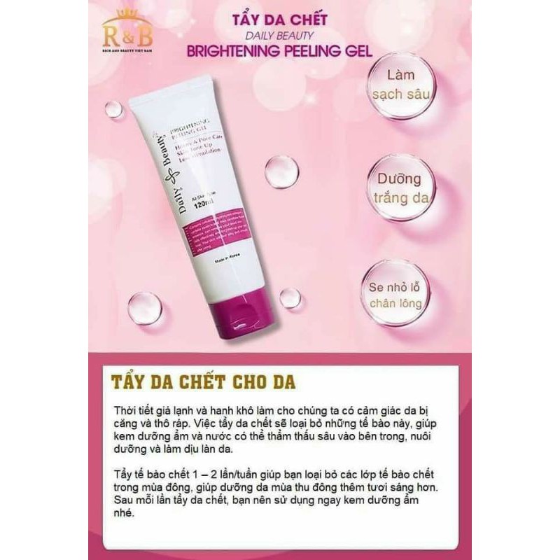 Tẩy Da Chết  Brightening Peeling Gel R&B Hàn Quốc