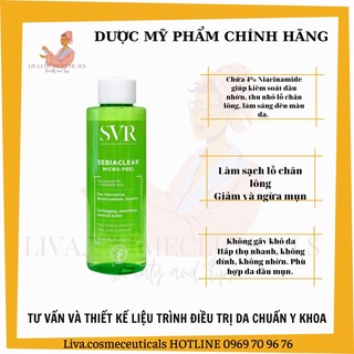 Toner Kiềm dầu, giảm mụn SVR Sebiaclear Micro-Peel