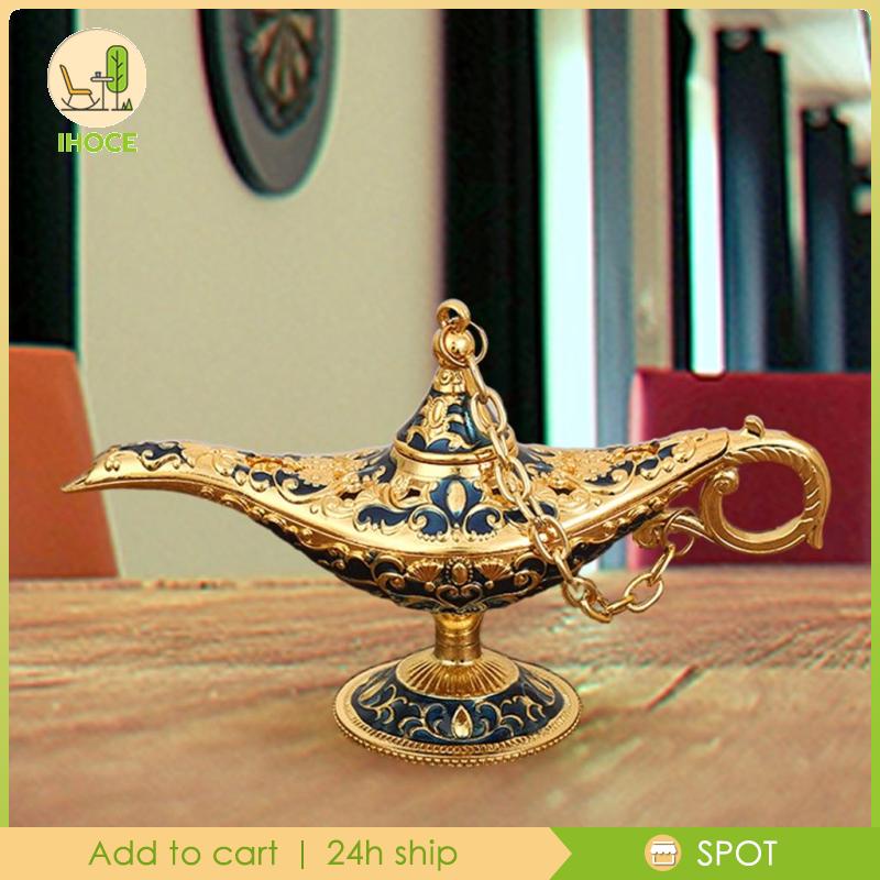 Đèn Thần Aladdin Bằng Kim Loại Để Bàn Trang Trí Tiệc Halloween