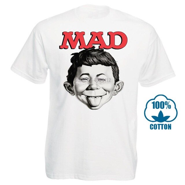 Tạp Chí Mad Alfred E Newman Áo Retro 1970 'S Ngộ nghĩnh Graphic Tee Wbt349 Phong Cách Rời Anime Tee 