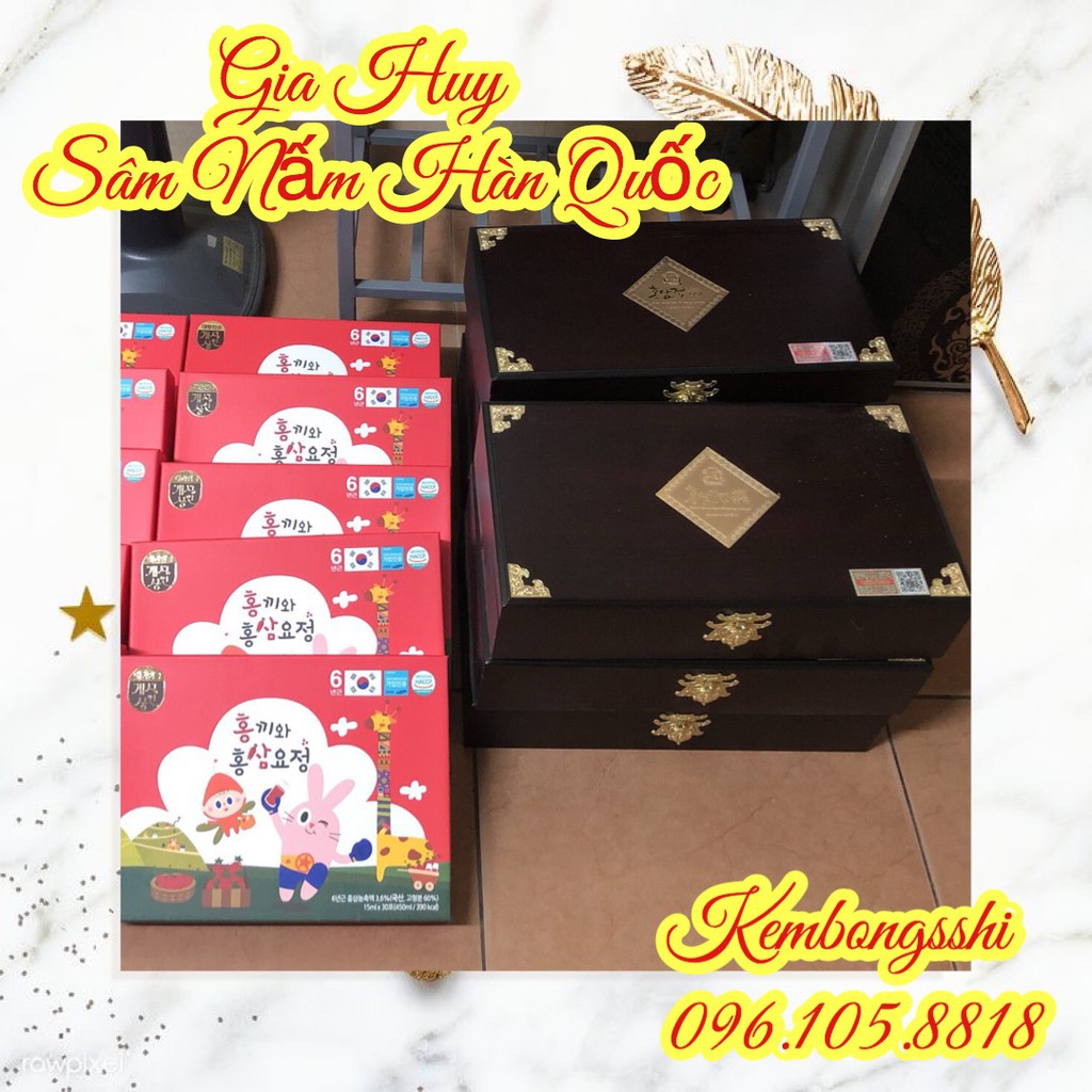 [HÀNG MỚI VỀ] Cao Hồng Sâm Hàn Quốc, Hộp Gỗ Đen 4 lọ | BigBuy360 - bigbuy360.vn