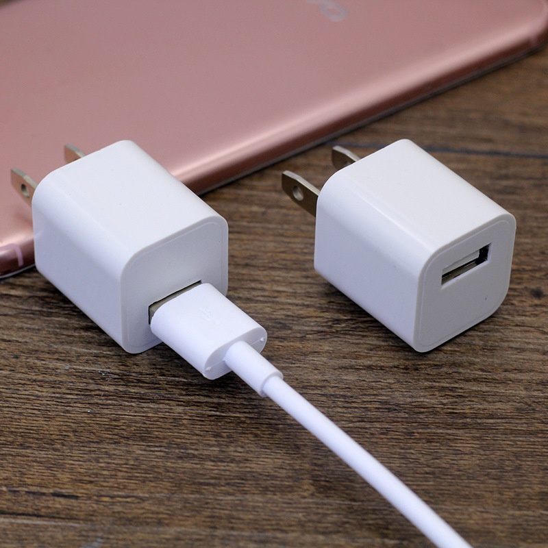 Củ Sạc USB Dành Cho Điện Thoại Android, Iphone MÀU TRẮNG -giatottaikho