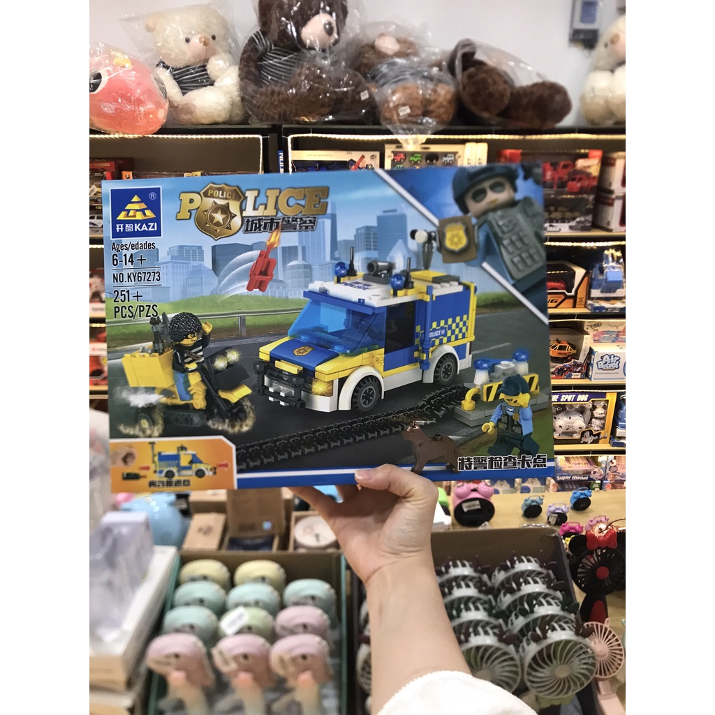 Xếp hình lắp ghép lego KAZI mô hình Xe ô tô POLICE