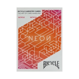 Bộ bài tây cardistry neon orange bump v2 playing card