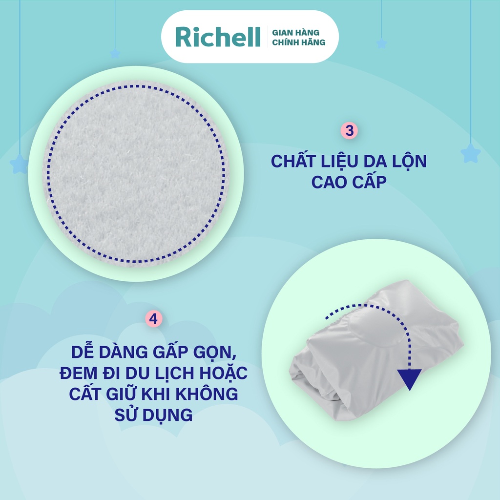 [GIẢM >50%] Ghế sofa tập ngồi Richell Nhật Bản không cần dụng cụ bơm | Baby