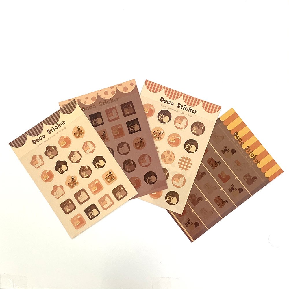 Sticker mèo đáng yêu SK12 - Nhãn dán trang trí sổ tay cute