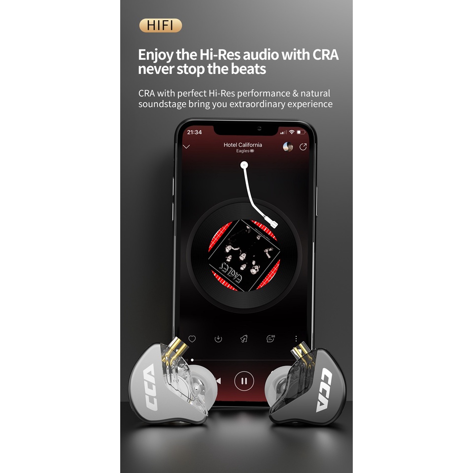 Tai Nghe Nhét Tai Có Màn Hình Theo Dõi CCA CRA ZEX EDX