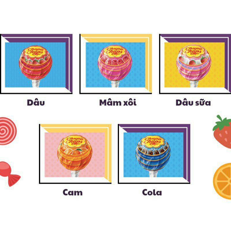 Kẹo Mút Chupa Chups Vị Trái Cây