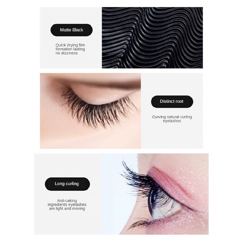 Mascara Đầu Cọ Nhỏ Siêu Mảnh Làm Cong Mi Và Chống Thấm Nước