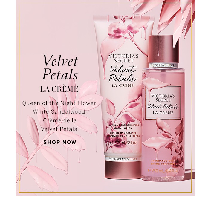 BỘ SƯU TẬP XỊT THƠM VÀ DƯỠNG THỂ VICTORIA'S SECRET VELVET PETALS