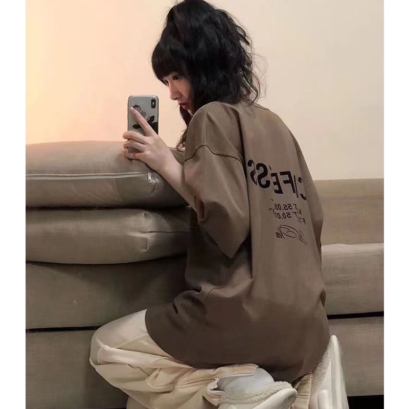 Áo thun phông logo tay nam nữ PINK tay lỡ form rộng BONELESS Unisex