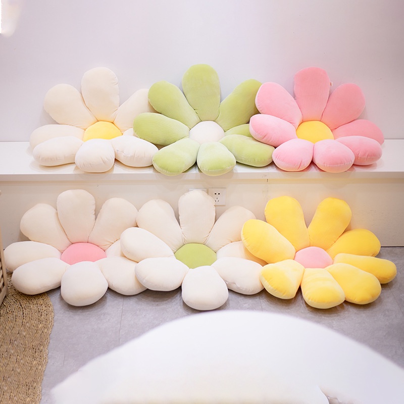 Gấu bông gối tựa lưng ghế ngồi hình hoa cúc Mua Tất (muatatshop)