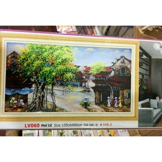 Tranh đính đá PHỐ CỔ LV060