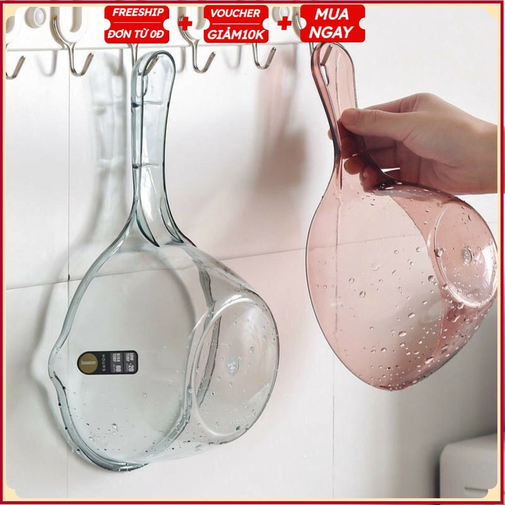 PVN31751 Gáo Múc Nước Bằng Nhựa Cao Cấp Trong Suốt Tiện Lợi T2