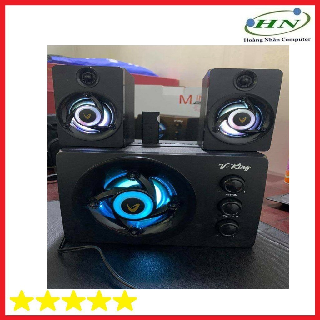 Loa Vi tính 2.1 VKing 338U có đèn led siêu đẹp, âm thanh cực hay