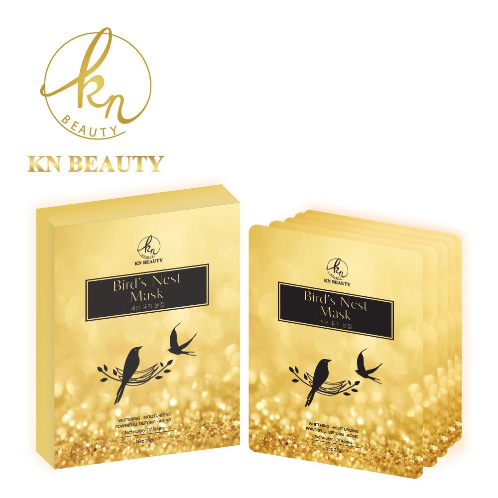 Hộp 5 Túi Mặt Nạ Tổ Yến KN Beauty Bird's Nest Mask 125 gram