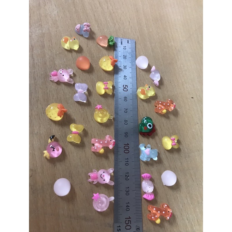 Combo 100 charm đủ loại ngẫu nhiên size nhỏ