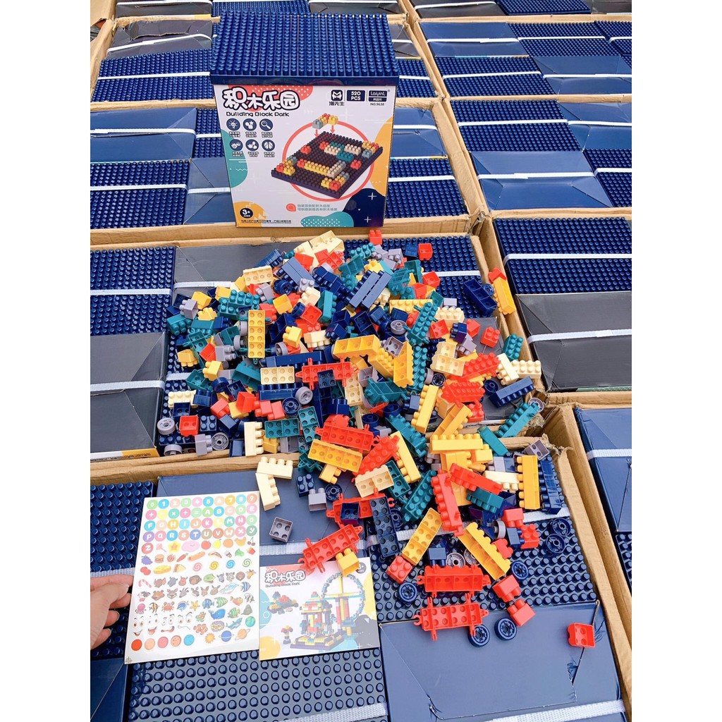 Bộ đồ chơi ráp hình lego, đồ chơi 520 chi tiết