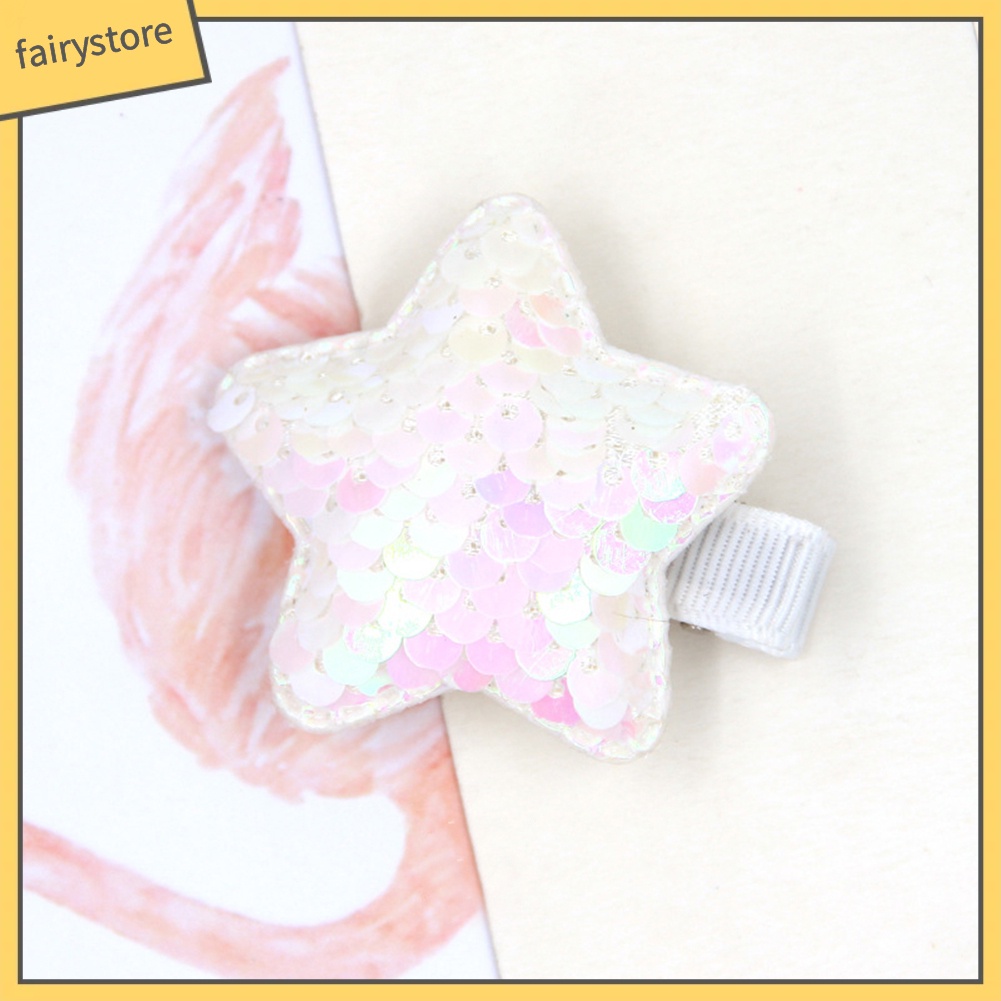 Kẹp Tóc Hình Ngôi Sao Đính Kim Sa Lấp Lánh Cho Bé