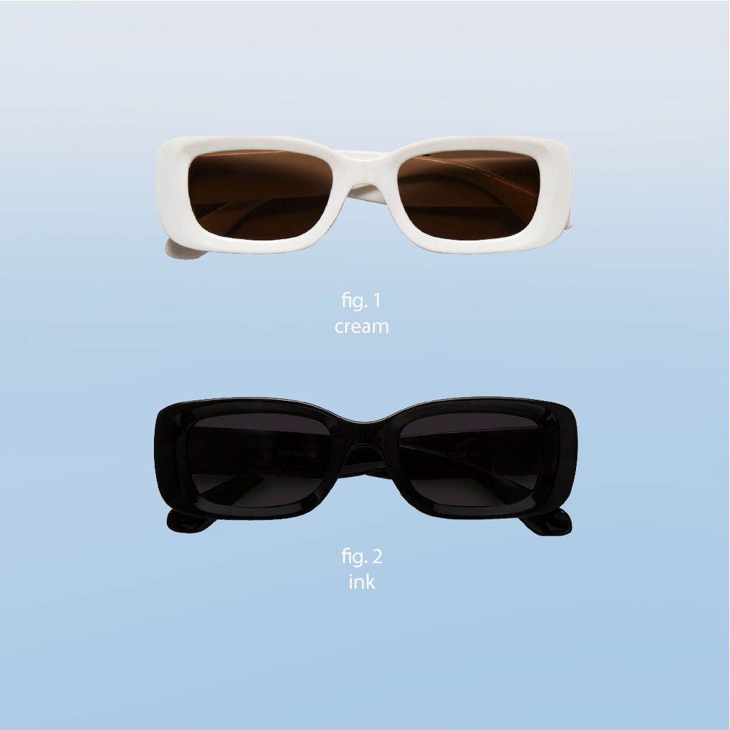 Kính mát Sunnies Studios Gọng Chữ Nhật Domino in Ink