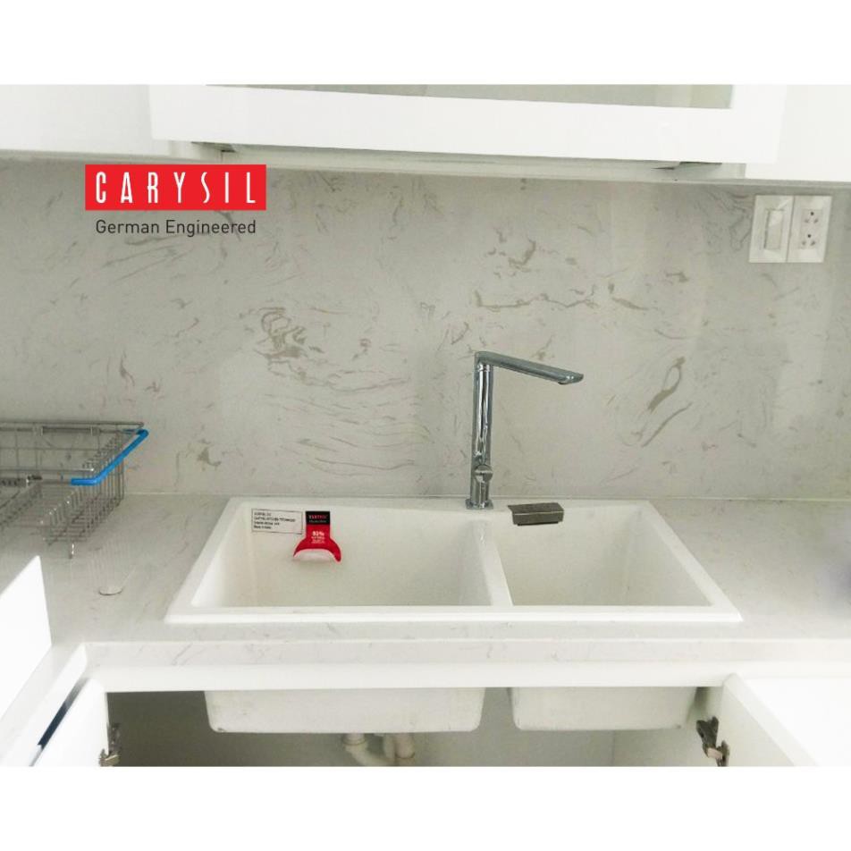 Chậu Rửa Chén carysil Bằng Đá Granite LMC5-02 - Màu Trắng - 800x500mm