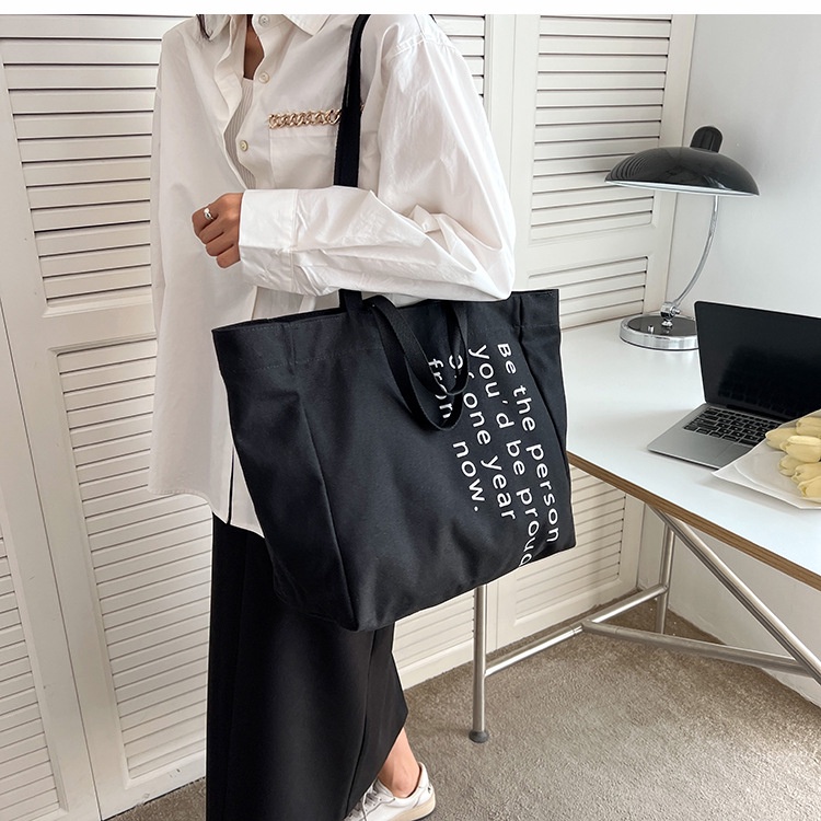 Túi tote IELGY vải canvas sức chứa lớn thời trang nhiều màu sắc cho nữ