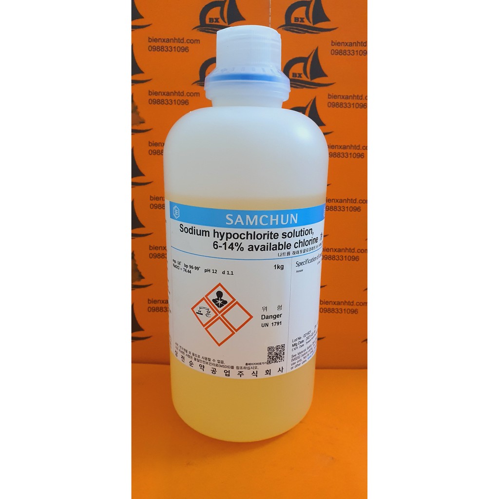 Sodium hypochlorite solution NaOCl Cas 7681-52-9