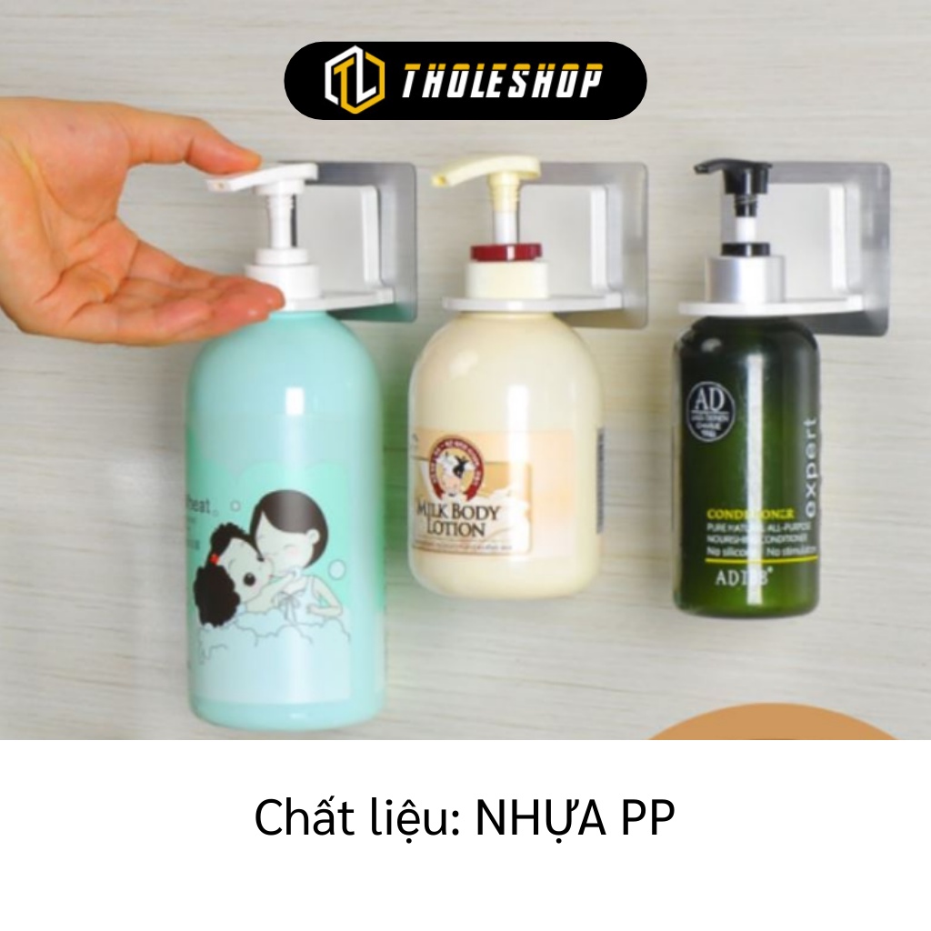 Giá Treo Chai Xà Bông - Giá Đỡ Cổ Chai, Kệ Treo Chai Dầu Gội, Sữa Tắm Dán Tường 5298