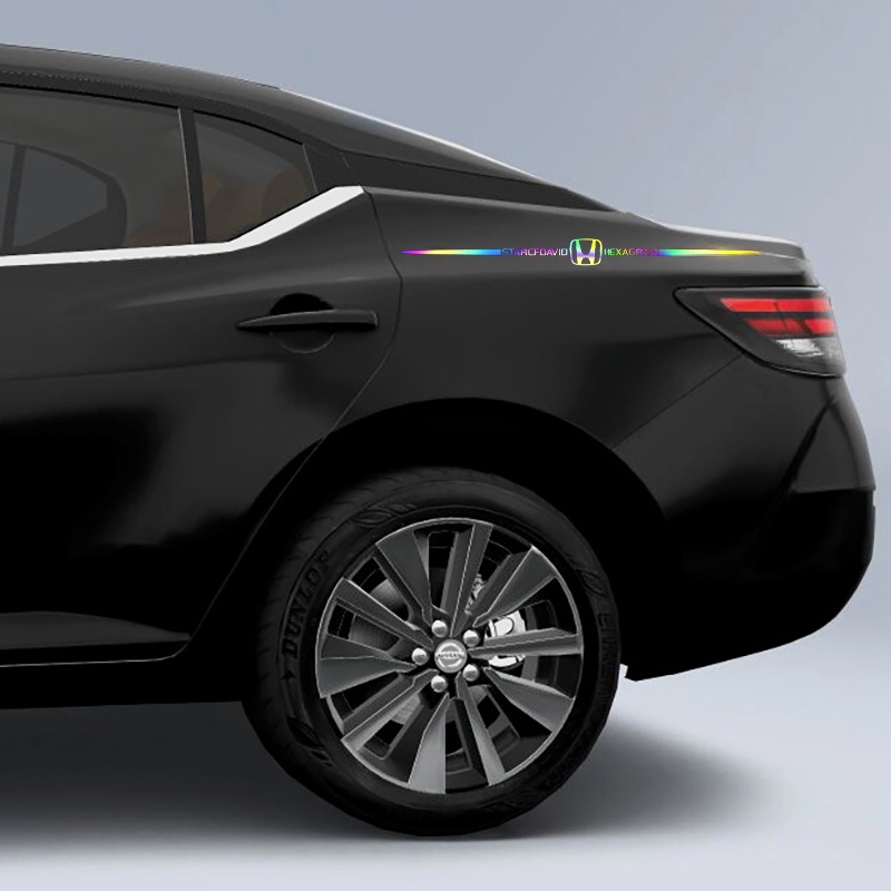Miếng Dán Logo Phản Quang Nhiều Màu Sắc Trang Trí Xe Hơi Honda Freed Brio City Civic CRV HRV BRV Jazz FD/FC Accord