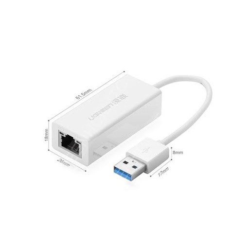 Bộ chuyển đổi USB 3.0 sang LAN 10/100/1000 Mbps CR111 20255 Hàng chính hãng