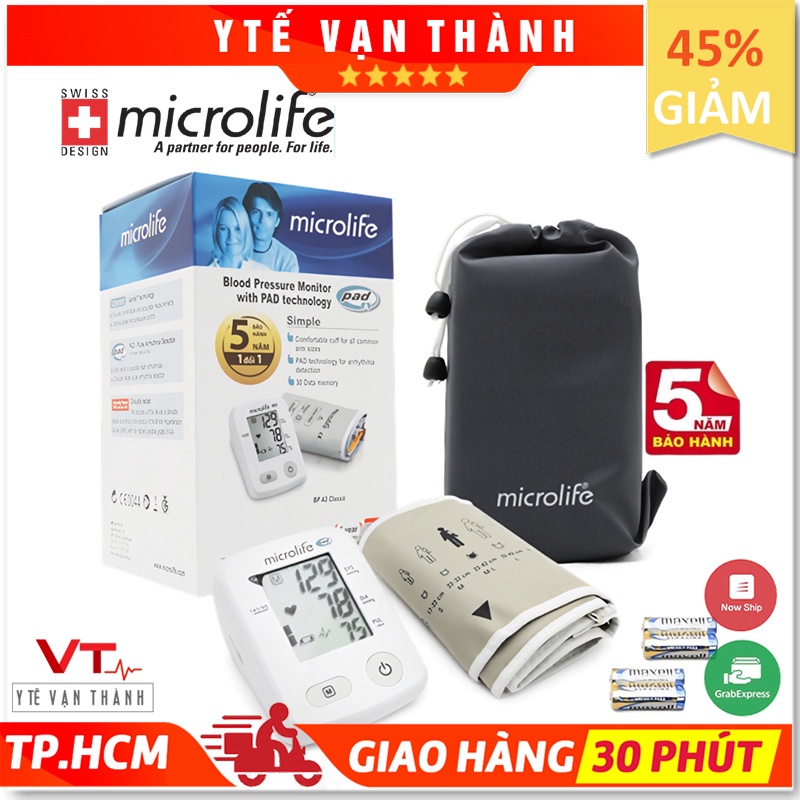  ✅ [Chính Hãng HCM] Máy Đo Huyết Áp Bắp Tay: Microlife A2 Classic - VT0013