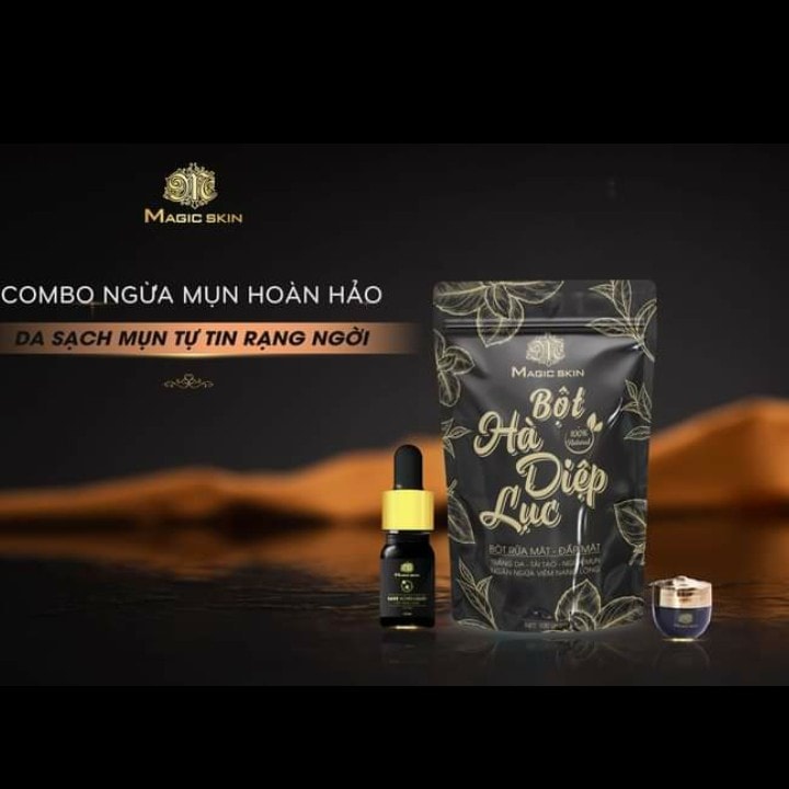 Bột hà diệp lục magic .skin
