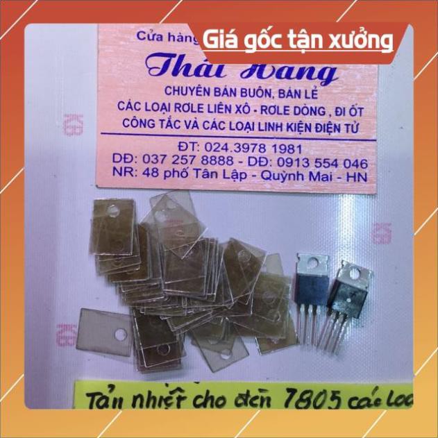 . Tấm tản nhiệt cho các loại 7805 giá cho 100 chiếc ..