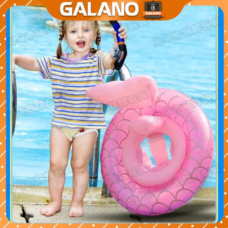 Phao Bơi Cho Bé GALANO Phao Bơi Trẻ Em Xỏ Chân Chống Lật An Toàn Bơi Lội Đuôi Nàng Tiên Cá SS-001264