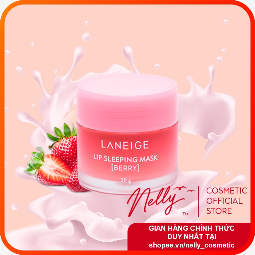 (❤️ HOT SALES ❤️) Mặt nạ ngủ cho môi Laneige 20g Lip Sleeping Mask, Mặt nạ ngủ môi Laneige Berry