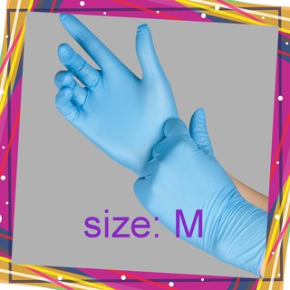 [Thẩm mỹ giá rẻ ]. Găng tay y tế không bột màu xanh.[Spa]