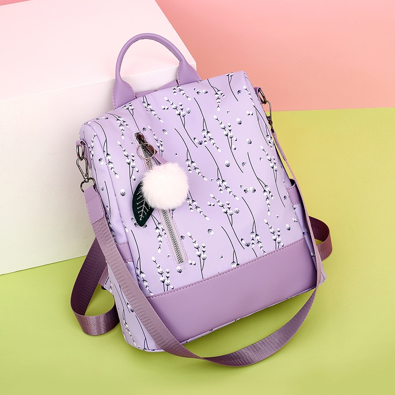 Ba Lô Nữ Chống Trộm Họa Tiết Thổ Cẩm Thời Trang