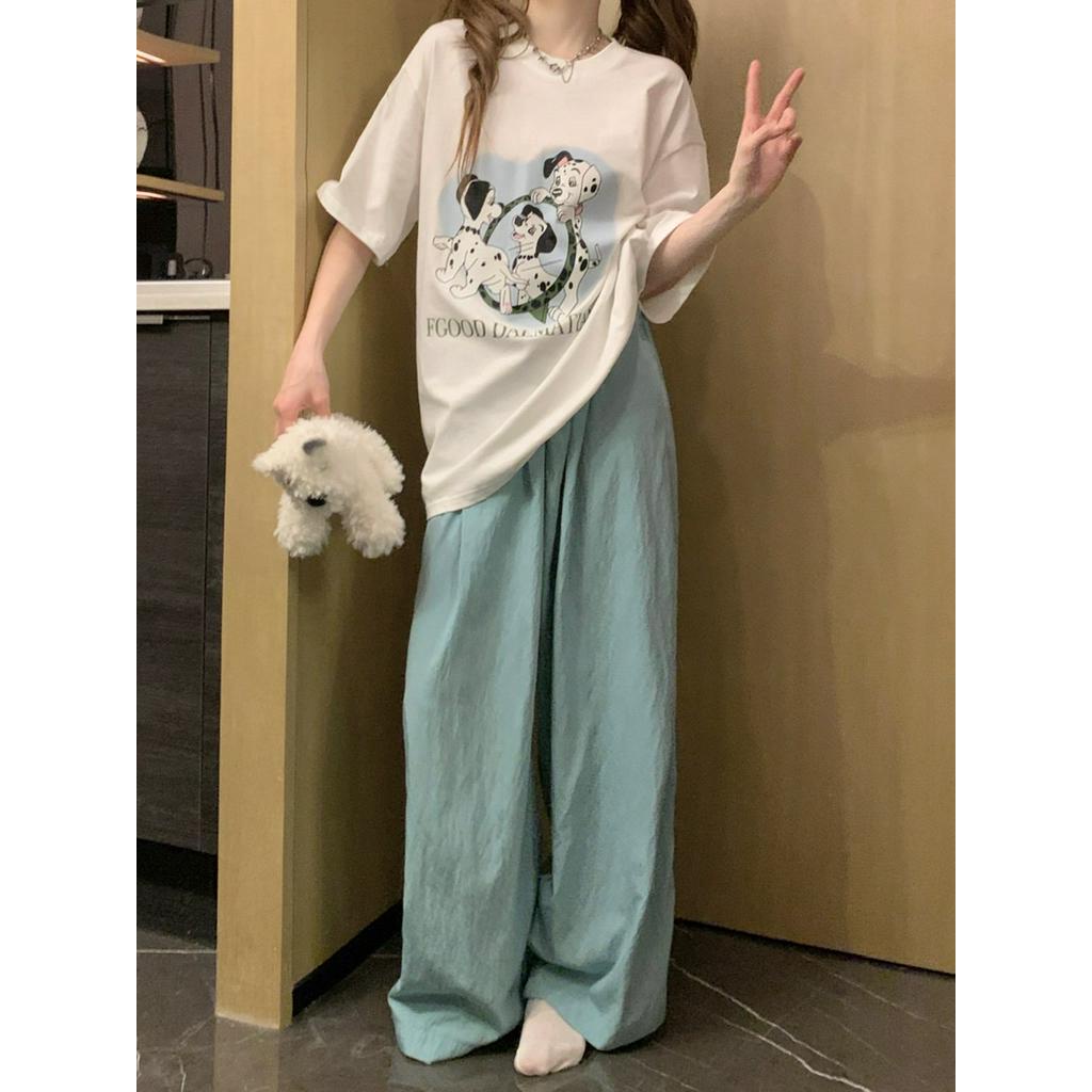 Bộ ÁO Thun + QuầN LụA ChốNg NắNg 63580 Dễ Thương Cho Thú