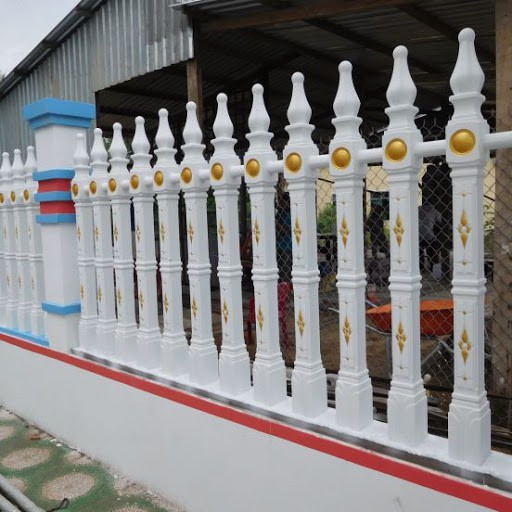 Khuôn Đổ Bê Tông Hàng Rào Hoa Chìm
